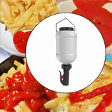 Maxbell Squeeze Bottle 3L Large Sauce Dispenser for Mustard Ketchup Seasoning Sauces white