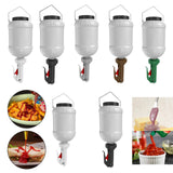 Maxbell Squeeze Bottle 3L Large Sauce Dispenser for Mustard Ketchup Seasoning Sauces white