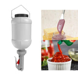 Maxbell Squeeze Bottle 3L Large Sauce Dispenser for Mustard Ketchup Seasoning Sauces grey
