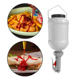 Maxbell Squeeze Bottle 3L Large Sauce Dispenser for Mustard Ketchup Seasoning Sauces grey