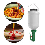 Maxbell Squeeze Bottle 3L Large Sauce Dispenser for Mustard Ketchup Seasoning Sauces green