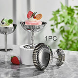Maxbell Ice Cream Cup Stainless Steel Multipurpose Container for Candy Salad Pudding