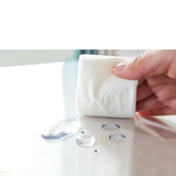 Maxbell PVC Table Cover Protector Elastic Edge Fitted Dinner Clear Round Table Cloth 121.9cmx121.9cm