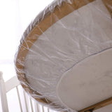 Maxbell PVC Table Cover Protector Elastic Edge Fitted Dinner Clear Round Table Cloth 152.4cmx152.4cm