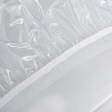Maxbell PVC Table Cover Protector Elastic Edge Fitted Dinner Clear Round Table Cloth 152.4cmx152.4cm