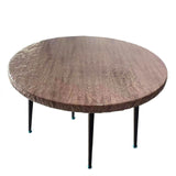 Maxbell PVC Table Cover Protector Elastic Edge Fitted Dinner Clear Round Table Cloth 152.4cmx152.4cm