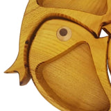 Maxbell 3Pcs Wood Serving Platter Modern Dried Fruit Plate for Party Wedding Cupcake yellow