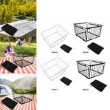 Maxbell Camping Table Basket Accessories Organizing for Cooking Barbecue Backpacking 201 silver