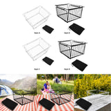 Maxbell Camping Table Basket Accessories Organizing for Cooking Barbecue Backpacking 201 silver