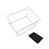 Maxbell Camping Table Basket Accessories Organizing for Cooking Barbecue Backpacking 201 silver