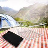 Maxbell Camping Table Basket Accessories Organizing for Cooking Barbecue Backpacking 201 silver
