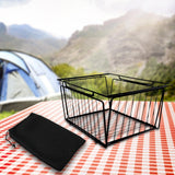 Maxbell Camping Table Basket Accessories Organizing for Cooking Barbecue Backpacking 201 black