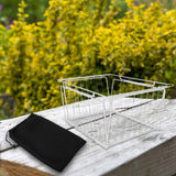 Maxbell Camping Table Basket Accessories Organizing for Cooking Barbecue Backpacking 304 silver