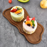 Maxbell Wooden Serving Tray Decorative Dessert Plate for Veggies Snacks Dried Fruits
