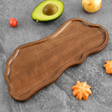 Maxbell Wooden Serving Tray Decorative Dessert Plate for Veggies Snacks Dried Fruits