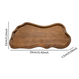 Maxbell Wooden Serving Tray Decorative Dessert Plate for Veggies Snacks Dried Fruits