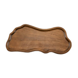 Maxbell Wooden Serving Tray Decorative Dessert Plate for Veggies Snacks Dried Fruits