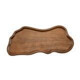 Maxbell Wooden Serving Tray Decorative Dessert Plate for Veggies Snacks Dried Fruits