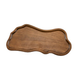Maxbell Wooden Serving Tray Decorative Dessert Plate for Veggies Snacks Dried Fruits