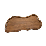 Maxbell Wooden Serving Tray Decorative Dessert Plate for Veggies Snacks Dried Fruits