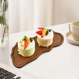Maxbell Wooden Serving Tray Decorative Dessert Plate for Veggies Snacks Dried Fruits