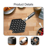 Maxbell Bubble Waffle Maker Pan Egg Bubble Puff Iron for Kitchen Use Commercial Home
