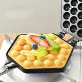 Maxbell Bubble Waffle Maker Pan Egg Bubble Puff Iron for Kitchen Use Commercial Home