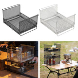 Maxbell Wire Storage Basket Stackable Metal Storage Bin for Closets Kitchen Bathroom black