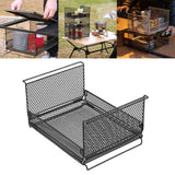 Maxbell Wire Storage Basket Stackable Metal Storage Bin for Closets Kitchen Bathroom black
