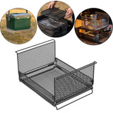 Maxbell Wire Storage Basket Stackable Metal Storage Bin for Closets Kitchen Bathroom black
