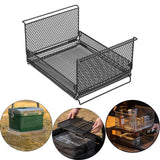 Maxbell Wire Storage Basket Stackable Metal Storage Bin for Closets Kitchen Bathroom black