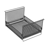 Maxbell Wire Storage Basket Stackable Metal Storage Bin for Closets Kitchen Bathroom black