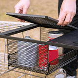 Maxbell Wire Storage Basket Stackable Metal Storage Bin for Closets Kitchen Bathroom black