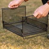 Maxbell Wire Storage Basket Stackable Metal Storage Bin for Closets Kitchen Bathroom black