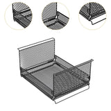 Maxbell Wire Storage Basket Stackable Metal Storage Bin for Closets Kitchen Bathroom black