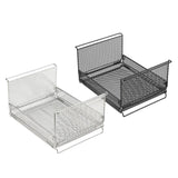 Maxbell Wire Storage Basket Stackable Metal Storage Bin for Closets Kitchen Bathroom black