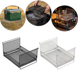 Maxbell Wire Storage Basket Stackable Metal Storage Bin for Closets Kitchen Bathroom black