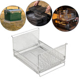 Maxbell Wire Storage Basket Stackable Metal Storage Bin for Closets Kitchen Bathroom silvery