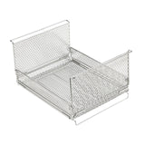 Maxbell Wire Storage Basket Stackable Metal Storage Bin for Closets Kitchen Bathroom silvery