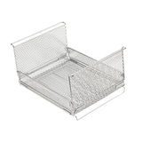 Maxbell Wire Storage Basket Stackable Metal Storage Bin for Closets Kitchen Bathroom silvery