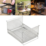 Maxbell Wire Storage Basket Stackable Metal Storage Bin for Closets Kitchen Bathroom silvery