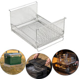 Maxbell Wire Storage Basket Stackable Metal Storage Bin for Closets Kitchen Bathroom silvery
