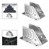 Maxbell 45° Rubber Pipe Cutter Precision Convenient Foam Pipe Cutter Cutting Fixture 20to50mm 7x14x6.5cm