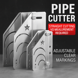 Maxbell 45° Rubber Pipe Cutter Precision Convenient Foam Pipe Cutter Cutting Fixture 20to50mm 7x14x6.5cm