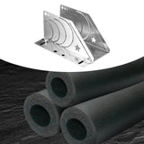Maxbell 45° Rubber Pipe Cutter Precision Convenient Foam Pipe Cutter Cutting Fixture 60to90mm 12x21x10cm