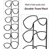 Maxbell Wall Mounted Towel Rack Rolled Towel Holder for Hand Towels Washcloths Salon