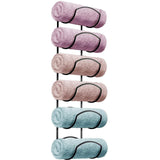 Maxbell Wall Mounted Towel Rack Rolled Towel Holder for Hand Towels Washcloths Salon