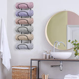Maxbell Wall Mounted Towel Rack Rolled Towel Holder for Hand Towels Washcloths Salon