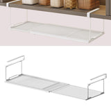 Maxbell Under Shelf Storage Basket Organizer Retractable for Pantry Office Bookshelf White
