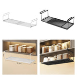 Maxbell Under Shelf Storage Basket Organizer Retractable for Pantry Office Bookshelf White